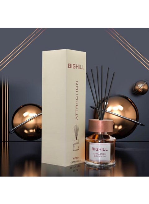 Reed Diffuser Air Freshener Sticks With Liquid Attraction Fragrance 120ml