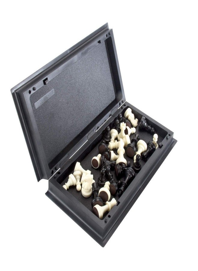 PSEUDO® Chess Board Set Magnetic Travel Folding Board Games Portable Gifts for Kids and Adult, Magnetic Travel Chess Set, Folding Chess Board, Educational Board Game Set (Black) - Image 5