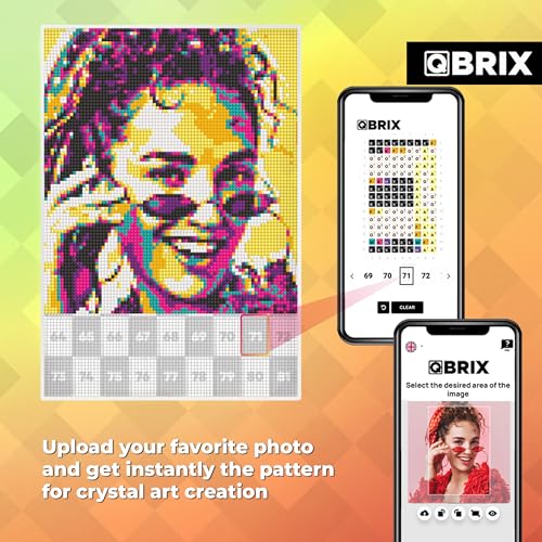 QBRIX Framed Diamond Art from Any Photo - Custom Diamond Painting Kit for Adults - Personalised Gem Art - DIY Craft Kit for Adults - Pop-Art - 8 x 12 inches - Image 2