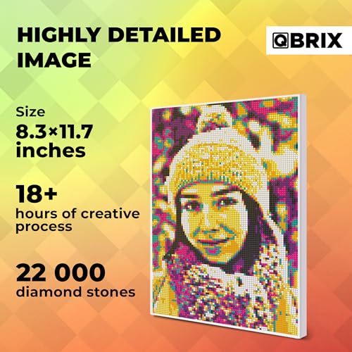QBRIX Framed Diamond Art from Any Photo - Custom Diamond Painting Kit for Adults - Personalised Gem Art - DIY Craft Kit for Adults - Pop-Art - 8 x 12 inches - Image 4