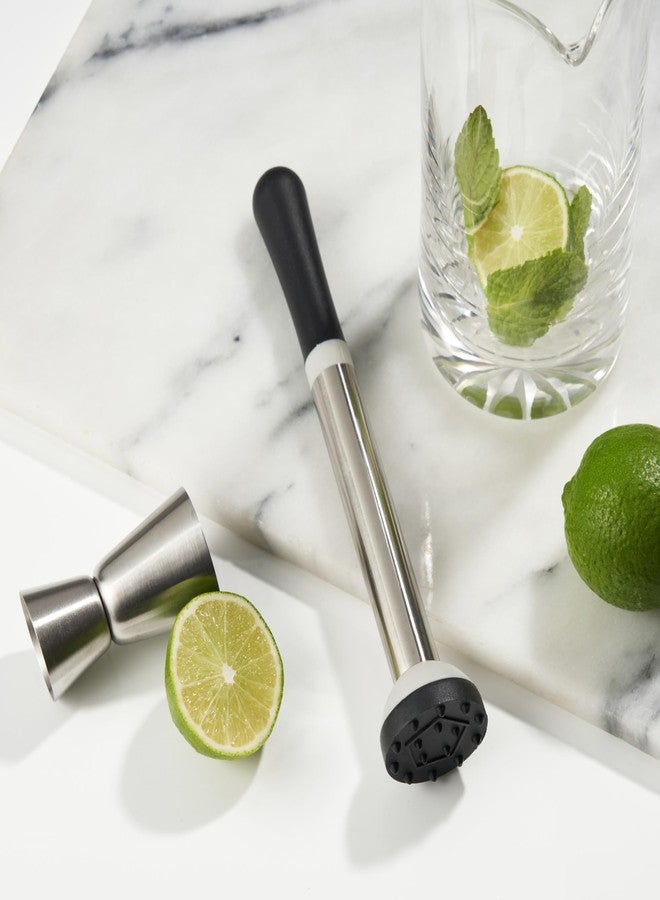 True Grind Muddler for Cocktails & Mixed Drinks, Fruits, Spices, Herbs, and Sugar Cubes Crusher, Home Bar Accessories, Bartender Tools, 8.5", Set of 1 - Image 5