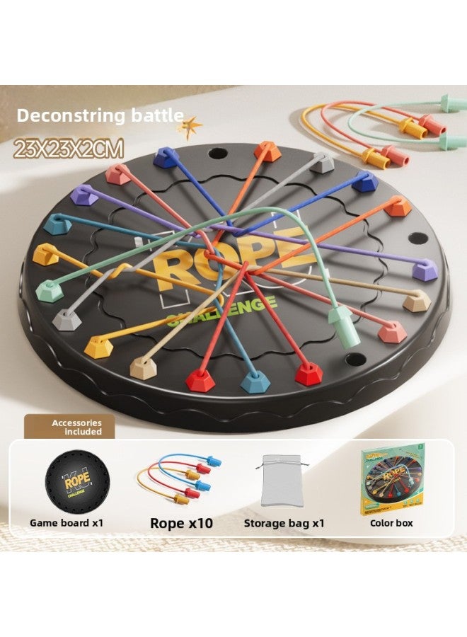 Cross-border New Products Children's Rope-lifting Battle Fun Interactive Knot-solving Toys Logical Thinking Training Desktop Games