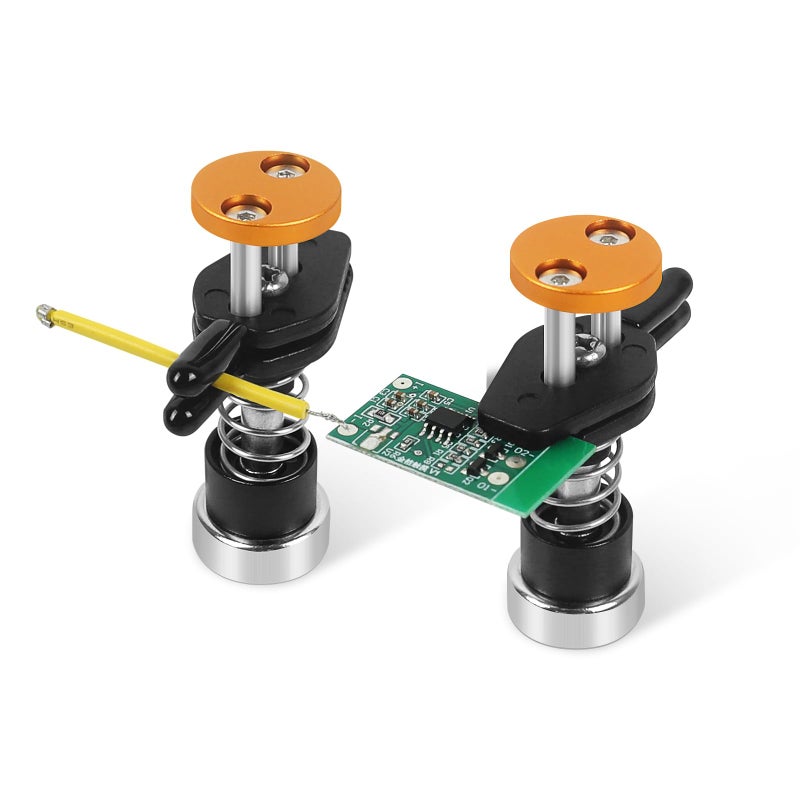 NOEVSBIG Magnetic Helping Hands Clamp Metal, Adjustable Third Hand Soldering Holder Stand For Small Electronics, Hobby DIY, Craft, PCB Repair, Precise Work, Exclusive Dual-Head Ultra-Grip - Image 1