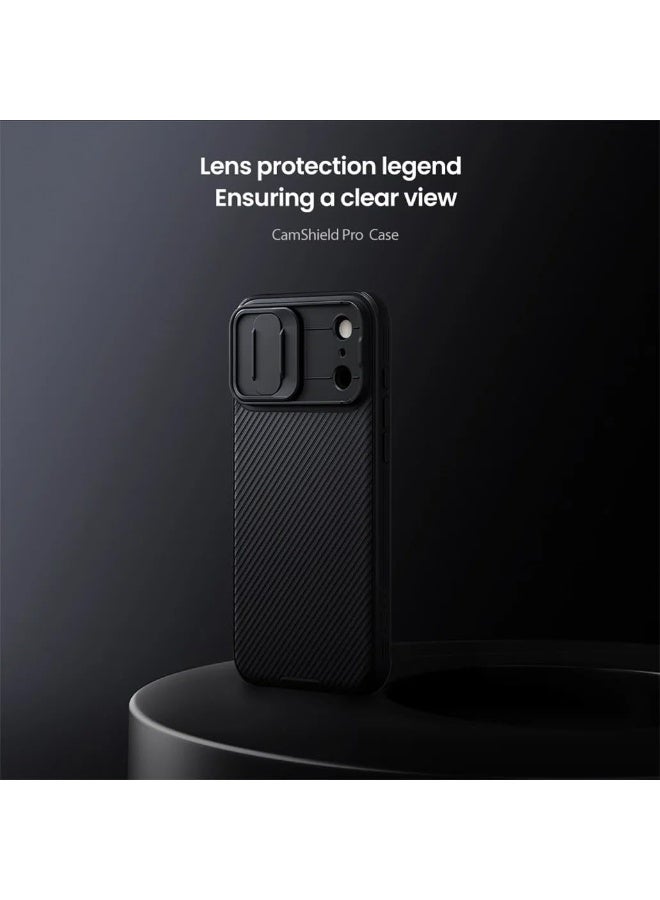 Nillkin Case Compatible with iPhone 17 Pro Max Case, Slide Camera Cover Lens Privacy Protection Non-Slip Anti-Drop Shockproof TPU Bumper Hard PC Back Protective Cover (Black) - Image 2