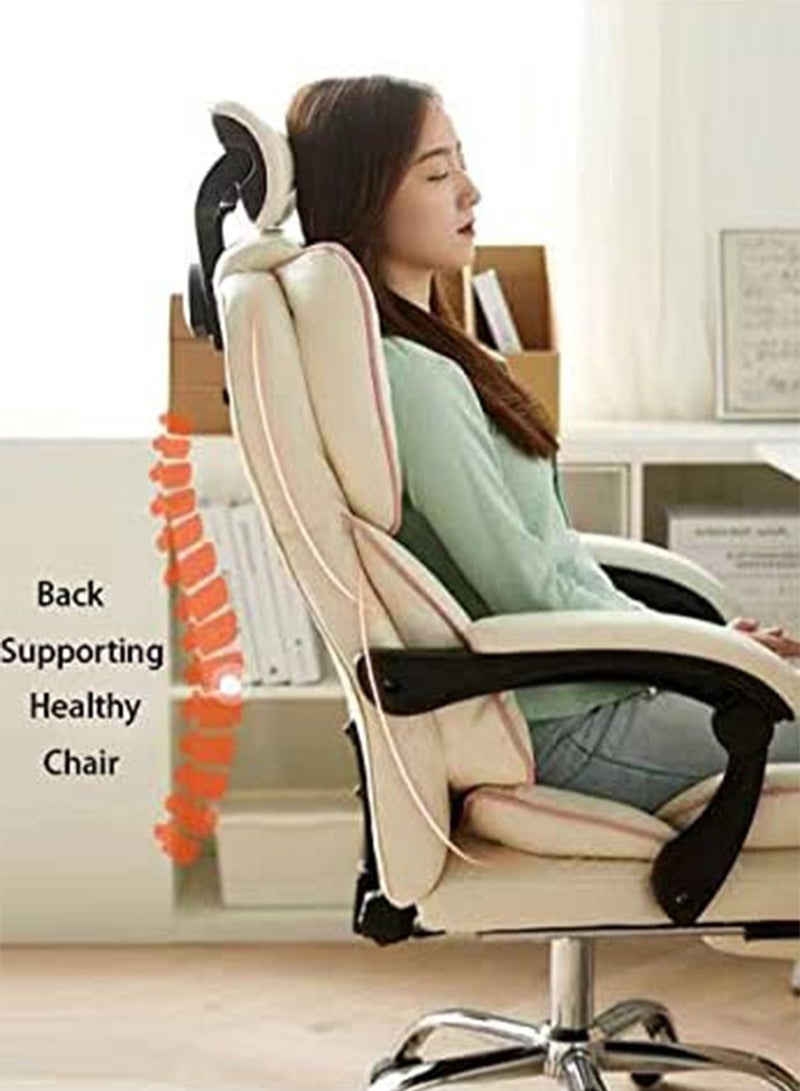 GT-Wheel High Back Ergonomic Office Gaming Desk Computer Chair with Lumbar Support Adjustable Swivel Task - Image 5