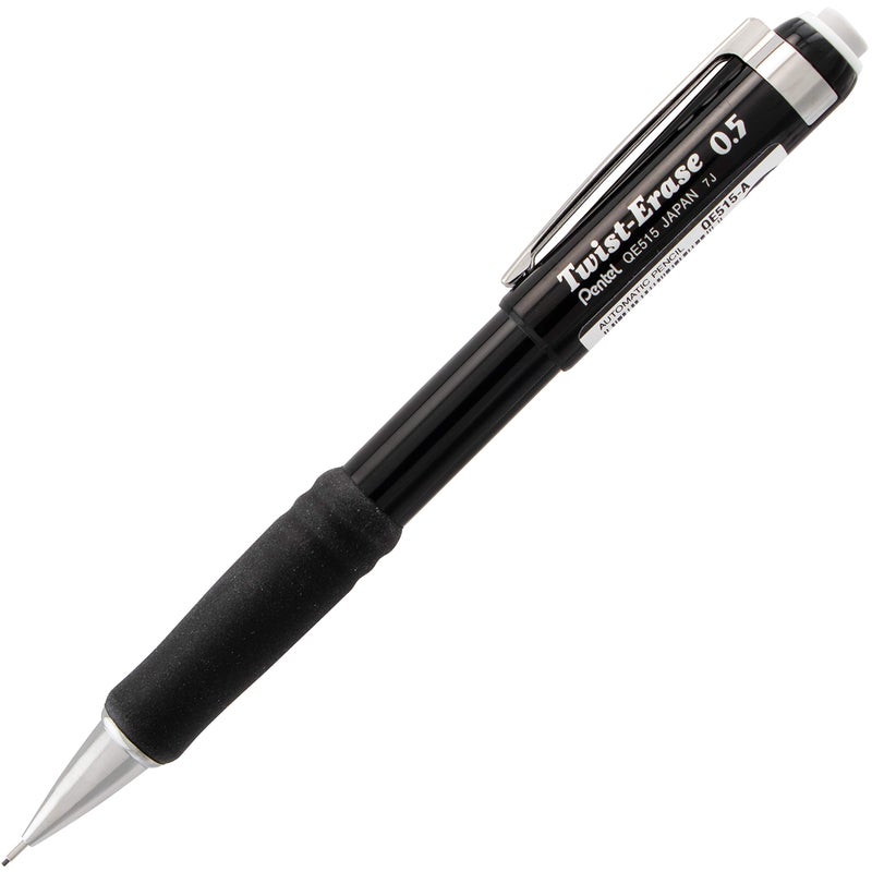 Pentel Twist-Erase III Mechanical Pencil, (0.5mm), Black Barrel, 12 Pack (QE515A) - Image 2
