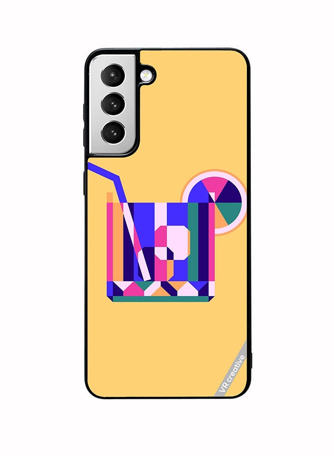 VR CREATIVE Protective Case Cover For Samsung Galaxy S22 5G Juice Cup Design Multicolour - Image 1