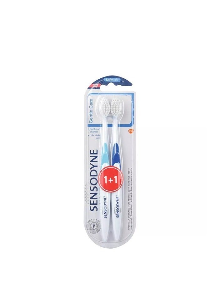 سنسوداين فرشاة أسنان للأسنان الحساسة، فرشاة للعناية اللطيفة بشعيرات ناعمة