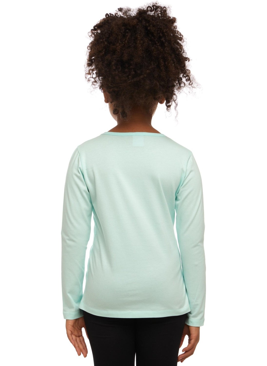 Lovetti Mint Basic Seasonal Lycra Long Sleeve Girls T-Shirt  - Image 4