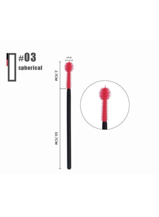 40 قطعة من فرشاة الرموش المصنوعة من السيليكون للاستخدام مرة واحدة، فرشاة الرموش المحمولة - Image 5