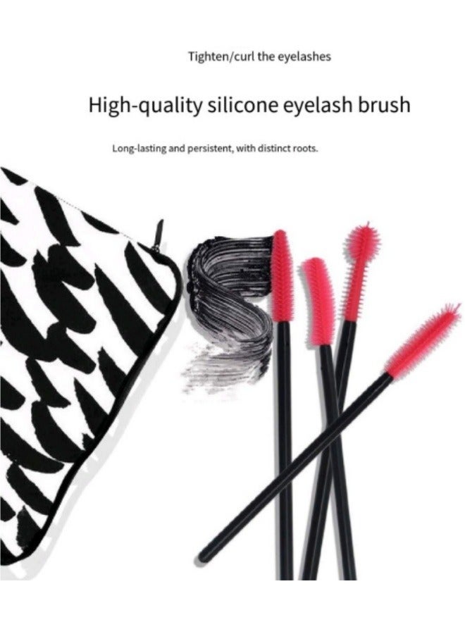 40 قطعة من فرشاة الرموش المصنوعة من السيليكون للاستخدام مرة واحدة، فرشاة الرموش المحمولة - Image 2