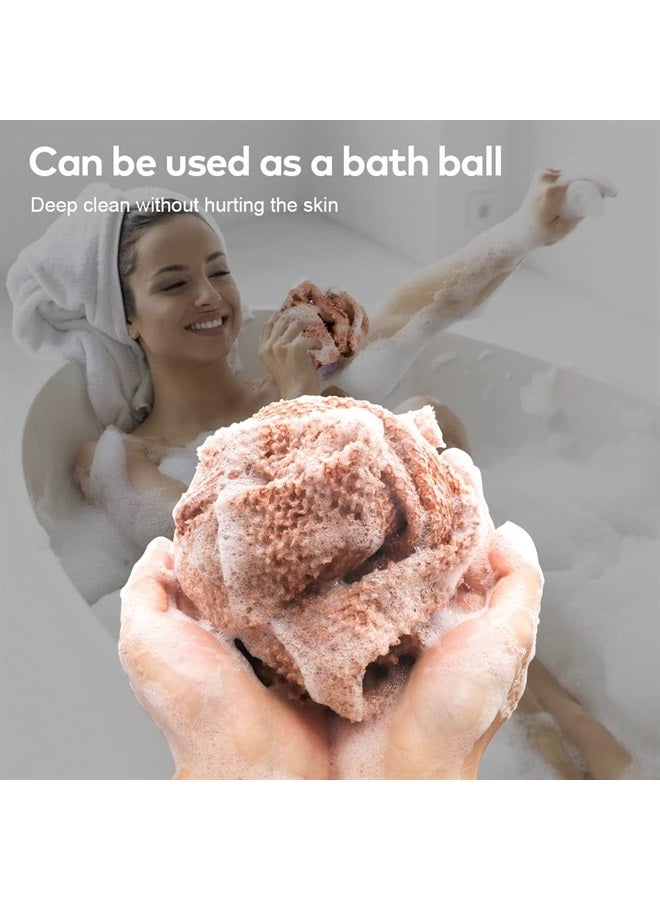 TCOTBE 2 Pieces African Net Sponge Long Net Bath Sponge Exfoliating Shower Body Scrubber Back Scrubber Skin Smoother Body Exfoliating Cloth Nylon Bathing Scrubber for Men Women for Daily Use - Image 3