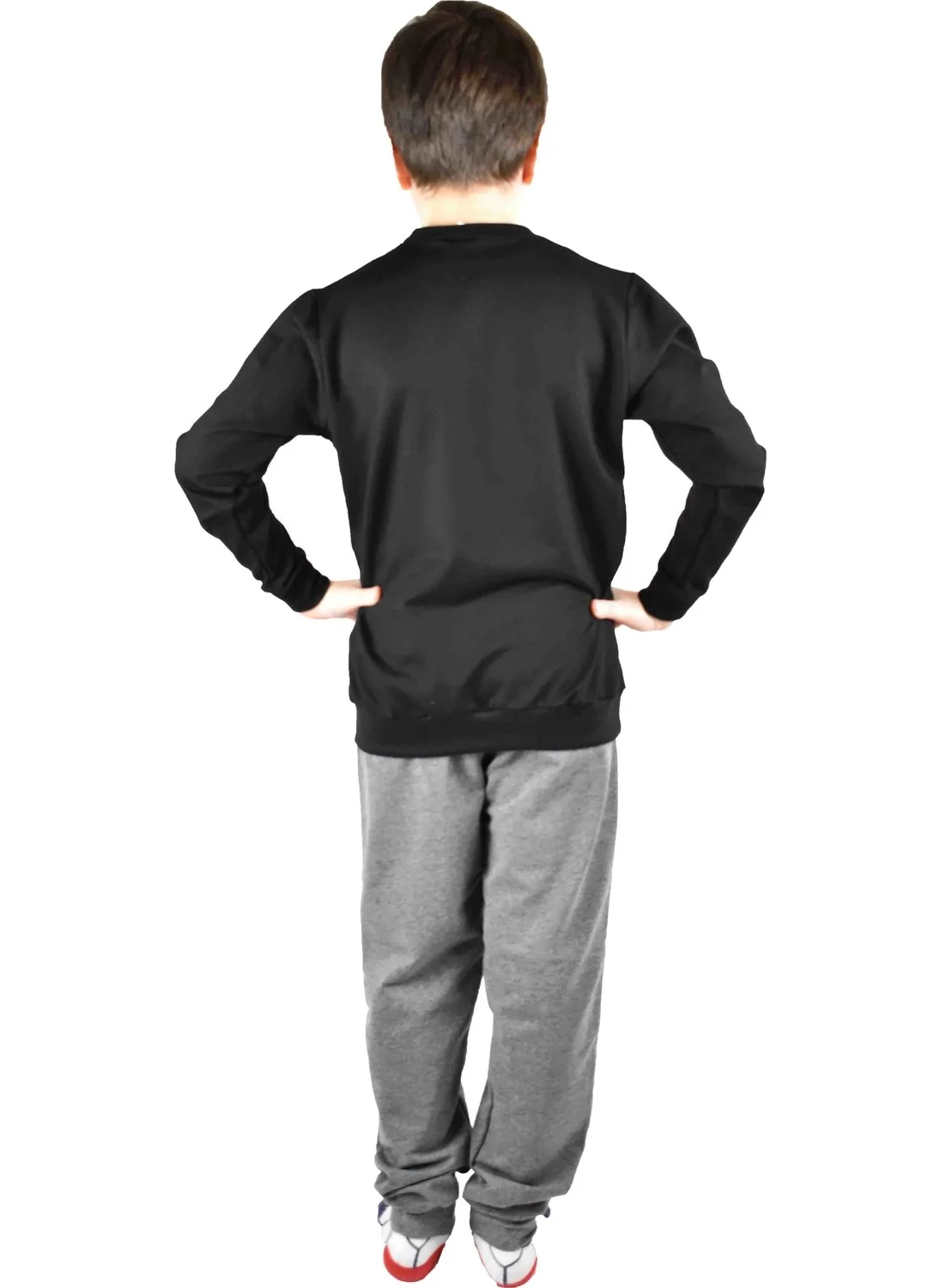 Bluence Men's Waiter Printed Black Cotton Tracksuit Set