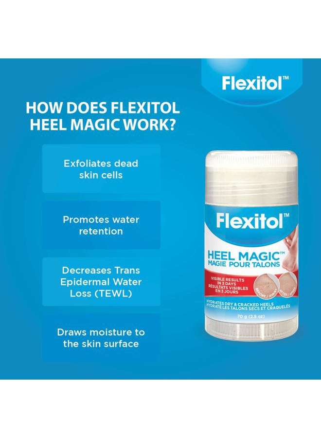 Flexitol Heel Magic For Dry Skin or Rough Heels with Shea Butter & Vitamin E, 2.5 Ounce - Image 3