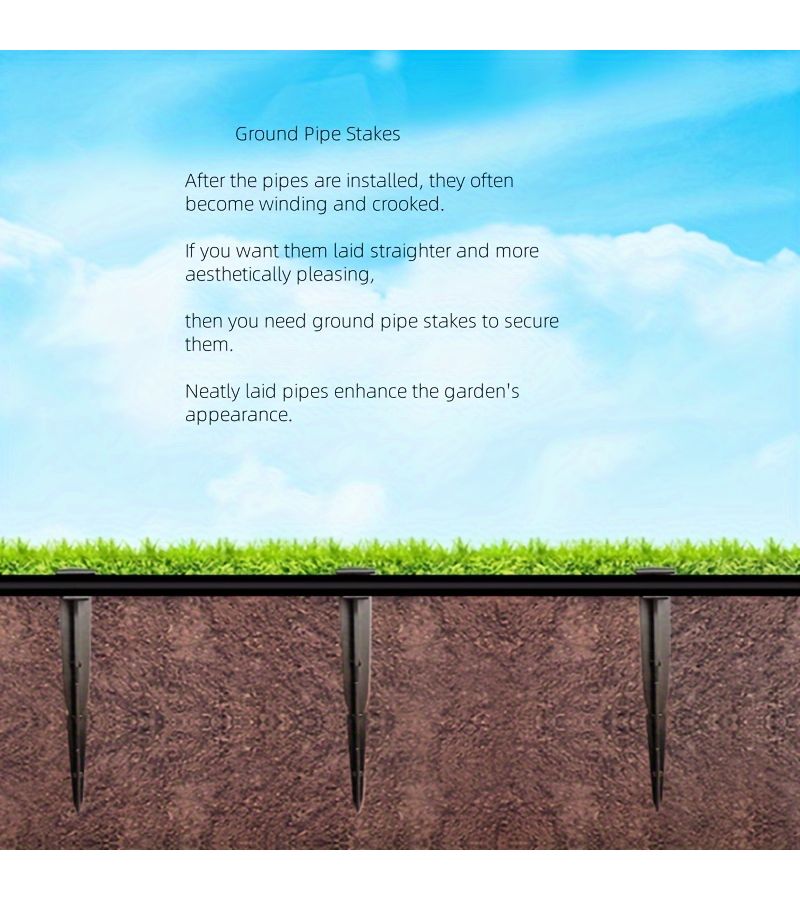 50pcs Fixed 16mm Water Pipe Brackets Drip Irrigation Support Stands Garden Hose Holders - Image 3