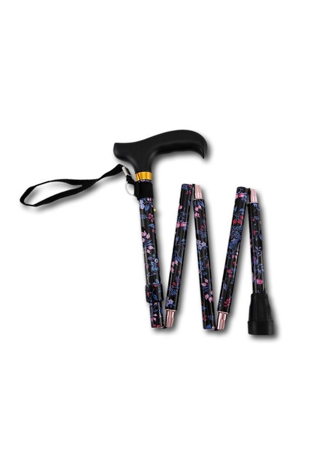 Harvy Folding Adjustable Derby Cane Blackberry Aluminium - Image 1