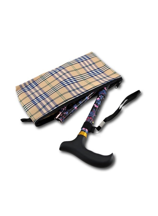 Harvy Folding Adjustable Derby Cane Blackberry Aluminium - Image 5