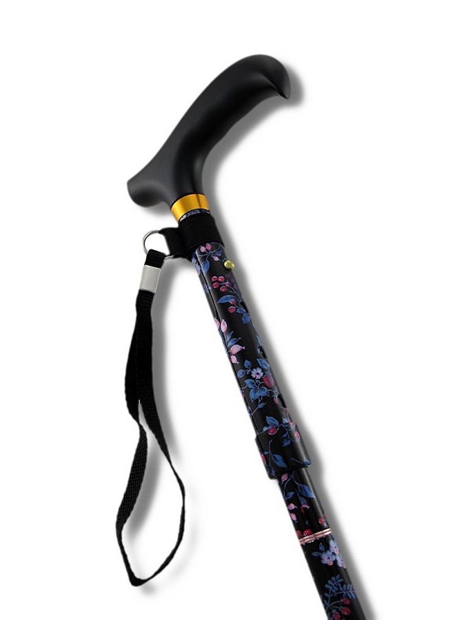 Harvy Folding Adjustable Derby Cane Blackberry Aluminium - Image 2