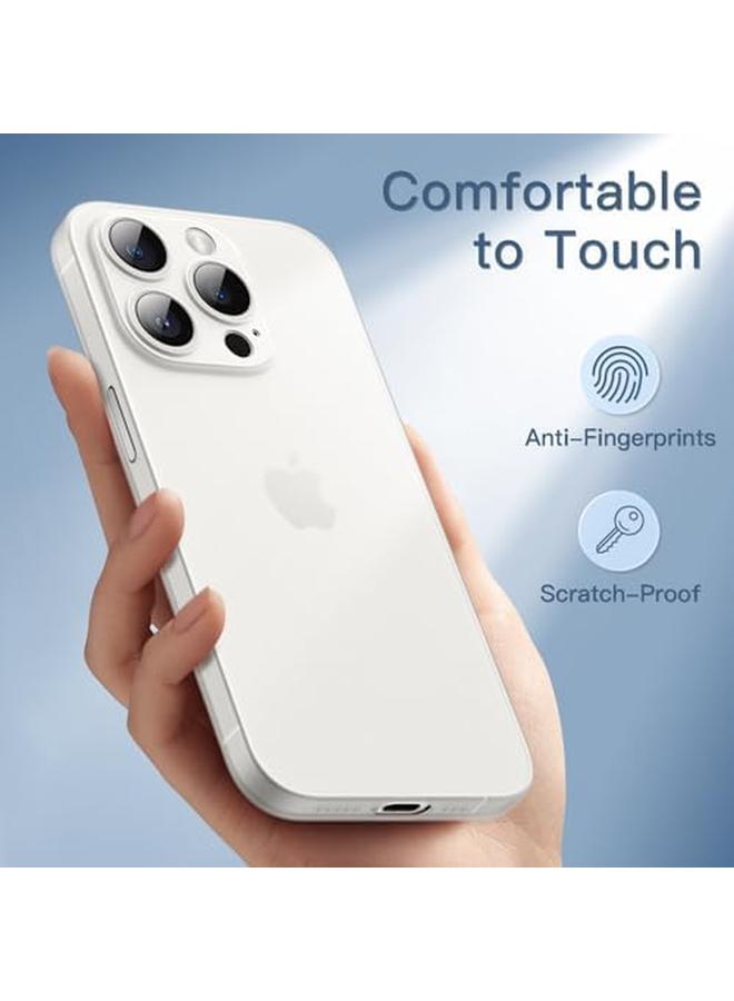 جي تيك جراب رفيع للغاية 0.35 مم لهاتف Iphone 15 Pro Max مقاس 6.7 بوصة، غطاء عدسة الكاميرا خفيف الوزن غير لامع من البولي بروبلين، جراب صلب بسيط يدعم الشحن اللاسلكي، شفاف غير لامع - Image 5