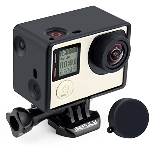 GEPULY BacPac Frame Mount Housing Case for GoPro Hero4, Hero3+, Hero 3 with LCD BacPac and Battery Extension Accessories - Image 1