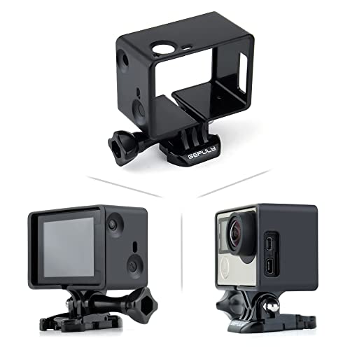 GEPULY BacPac Frame Mount Housing Case for GoPro Hero4, Hero3+, Hero 3 with LCD BacPac and Battery Extension Accessories - Image 5