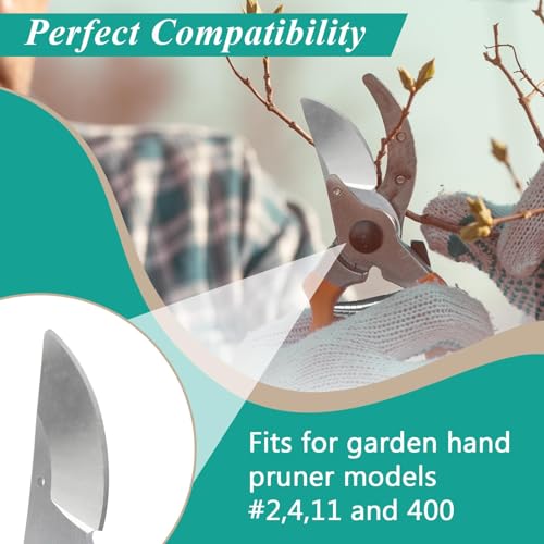 Gfdoso 2 Pcs Hand Pruner Replacement Kit (2/3-1) Compatible with Felco Pruners Models: F2, F4 &F11 - Spare Blade, Spring & Adjustment Key for Garden Pruning Shears & Bypass Clippers - Image 5