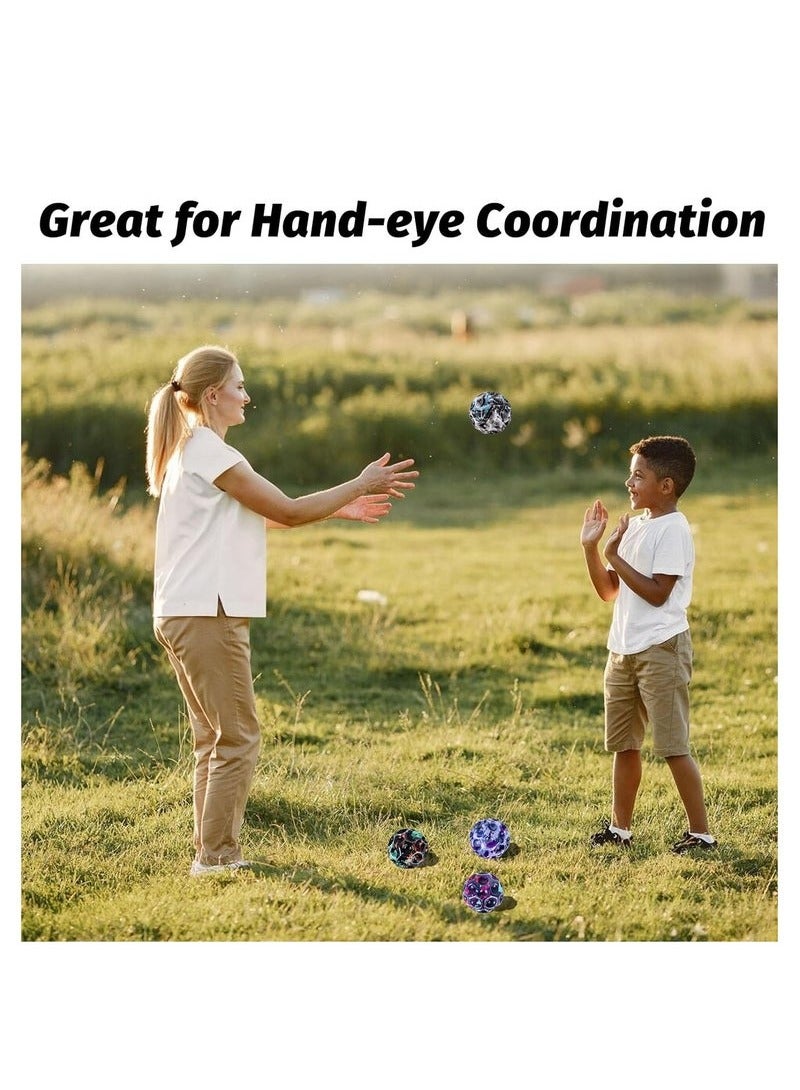 4 Piece Space Bounce Ball, Super High Bouncing Moon Foam Balls For Adults Improve Hand Eye Coordination Sports Training - Image 2