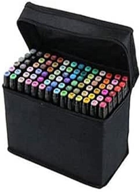 Touch Five 80 Colors Art Sketch Drawing Twin Marker, Black