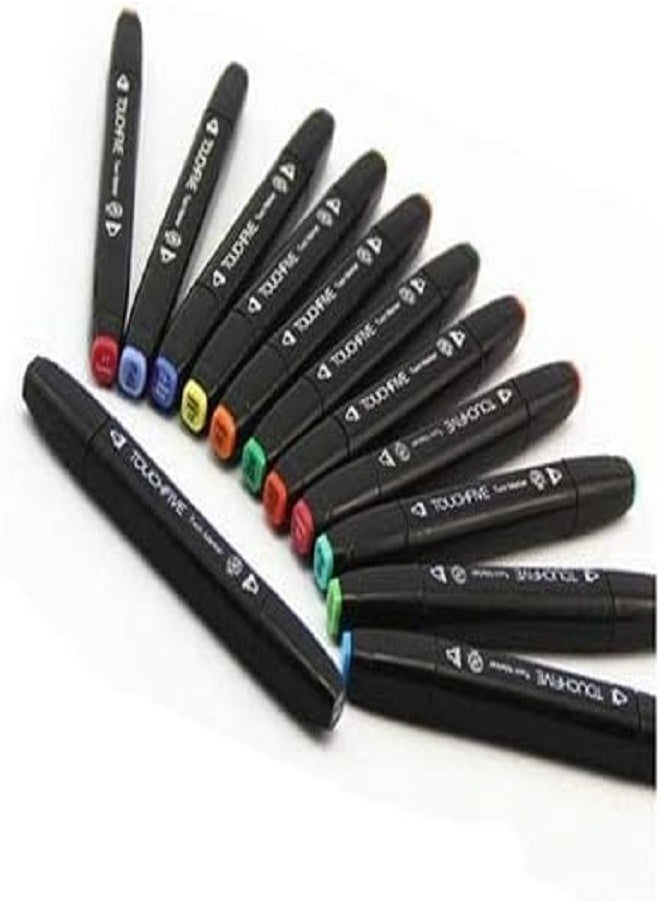 Generic Touch Five 80 Colors Art Sketch Drawing Twin Marker, Black  - Image 2
