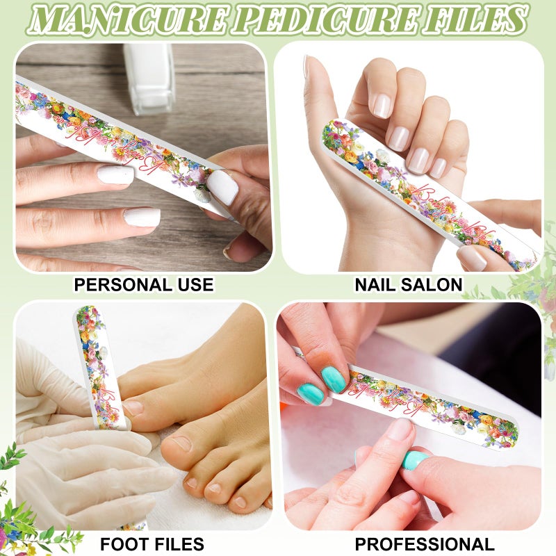 Lanties 50 Pcs Baby in Bloom Baby Shower Favors Decorations Party Games Winners Prizes Gifts Bulk Floral Emery Board Nail File for Adults Guests Gender Reveal Favors Decorations Gift Bags Stuffers - Image 5