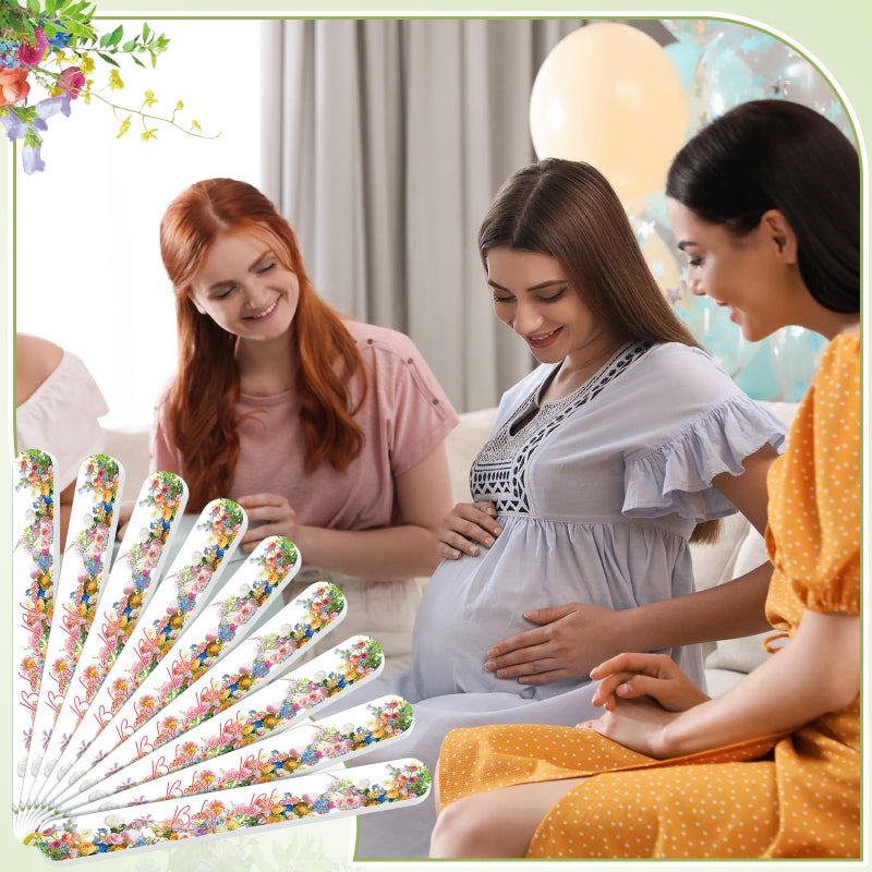 Lanties 50 Pcs Baby in Bloom Baby Shower Favors Decorations Party Games Winners Prizes Gifts Bulk Floral Emery Board Nail File for Adults Guests Gender Reveal Favors Decorations Gift Bags Stuffers - Image 2