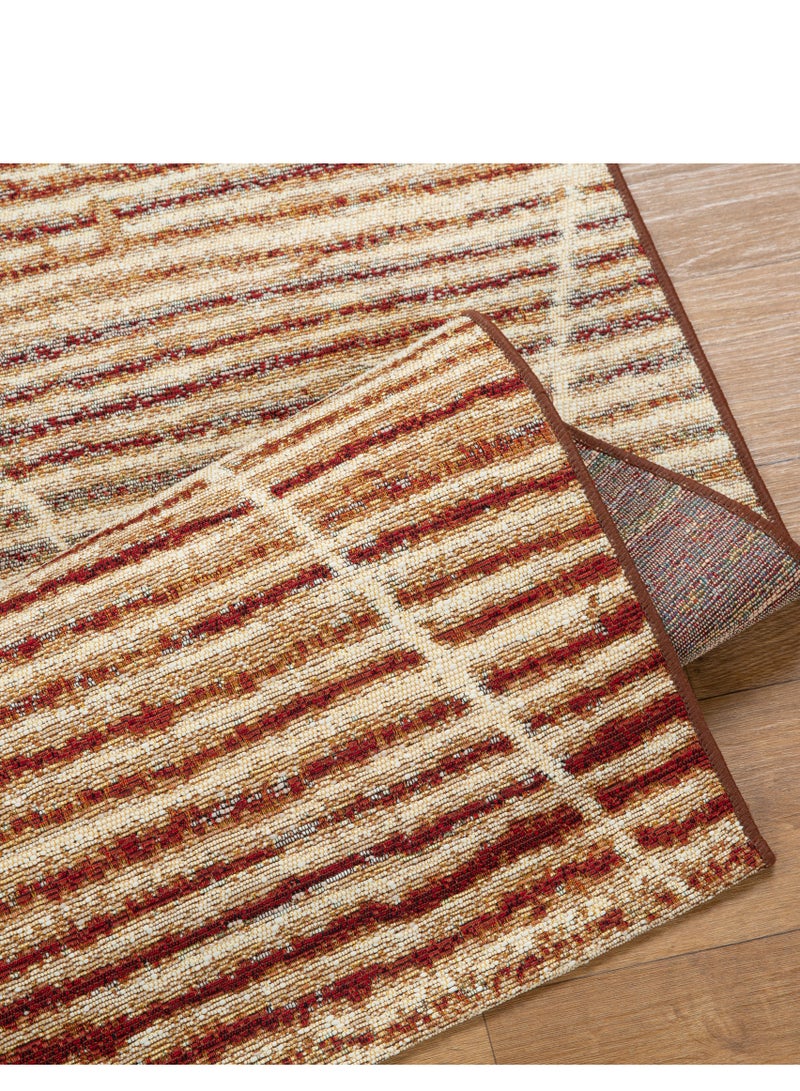 لوفت باتيك، سجادة خارجية، سجادة أريكة، سجادة معيشة، مقاس 160×235 سم، قماش، متعدد الألوان، صنع في مصر-1375Z-Q1 - Image 3