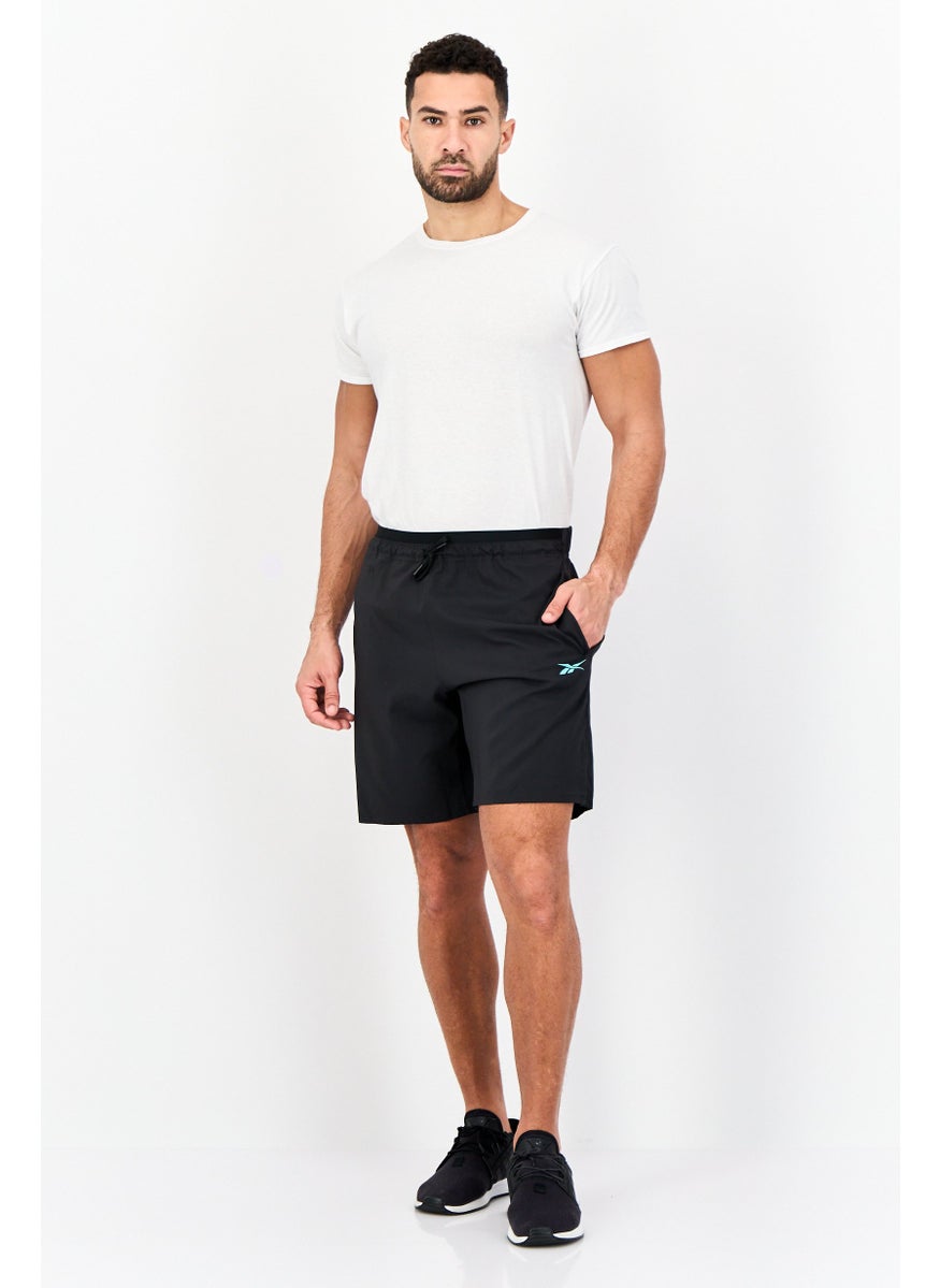 Reebok Men Sportswear Fit Drawstring Training Short, Black  - Image 4