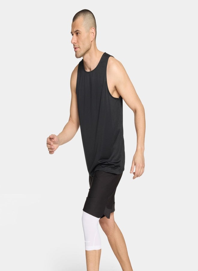 MISSION Quick Dry Compression Knee Sleeve (White, S/M) - Image 3