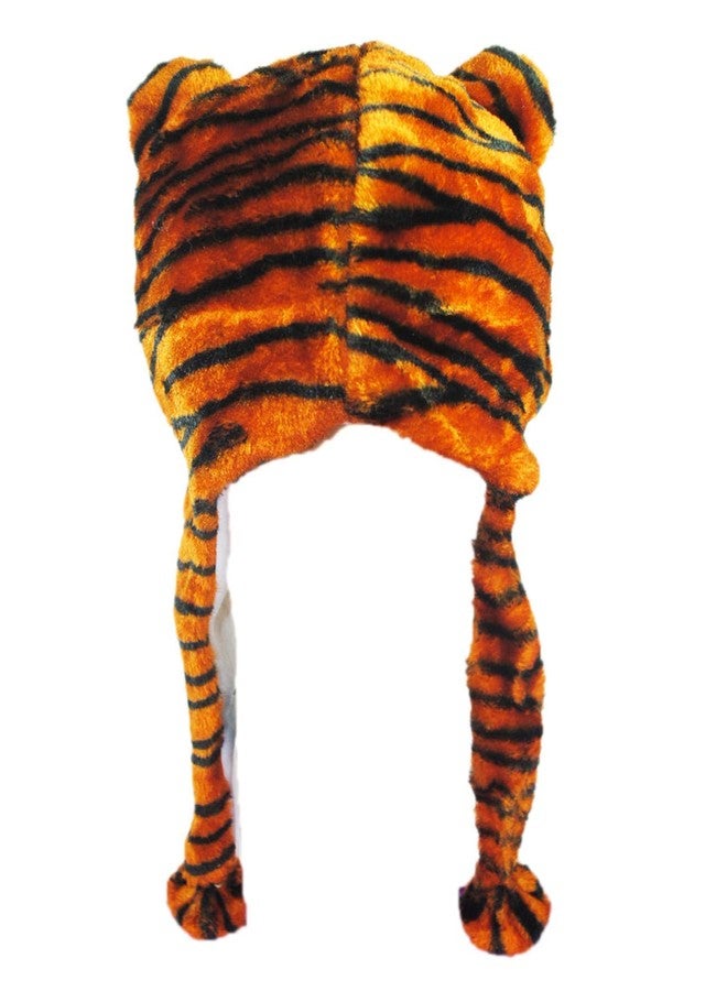 Malvina Boy's and Girl's Soft Faux Fur Plush Stuffed Tiger Costume Cap with Toy Hood (Yellow; Free Size) - Image 3