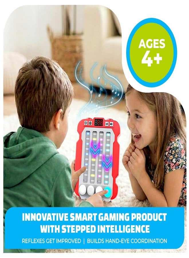 Mirana Airport Arcade - Portable Handheld Steps Game for Kids - 6 Exciting Modes, 3 Speed Levels - Digital Score Display - Toy Gift for Boys & Girls 4+ Years (Red, Airport Arcade) - Image 5