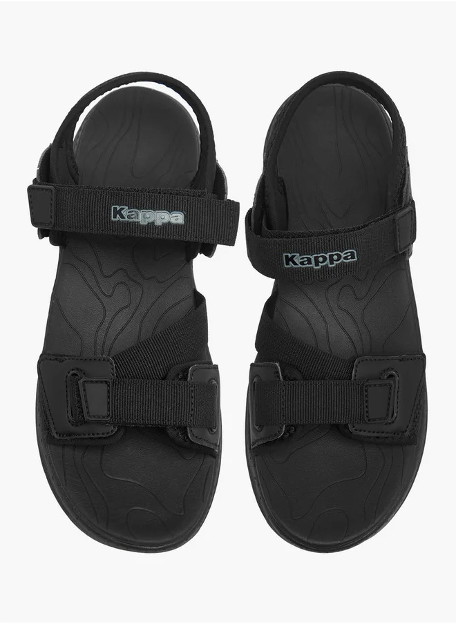 Kappa Women's Logo Detail Sandals with Hook and Loop Closure