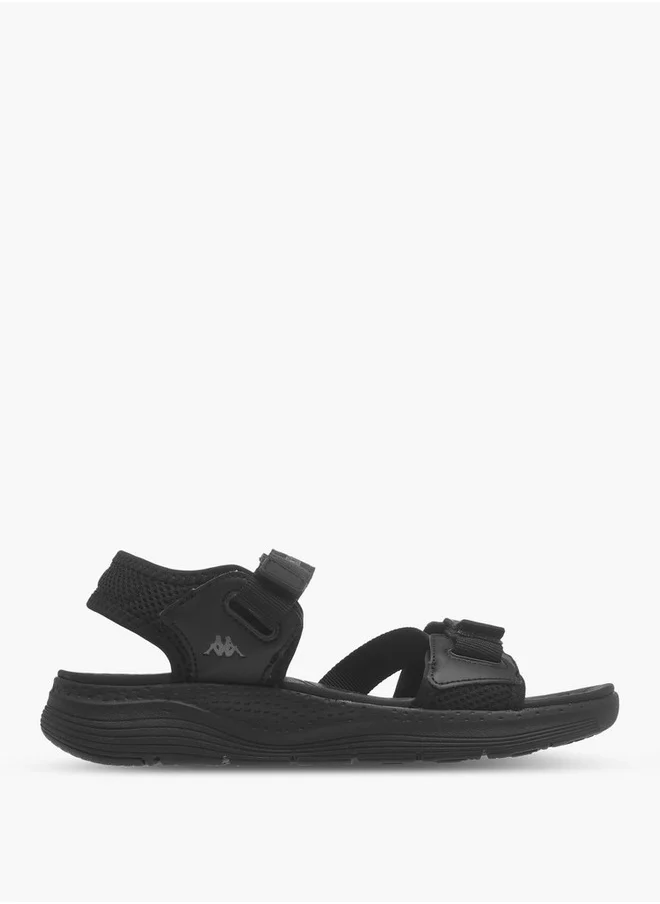 Kappa Women's Logo Detail Sandals with Hook and Loop Closure