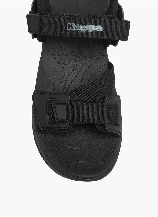 Kappa Women's Logo Detail Sandals with Hook and Loop Closure  - Image 3