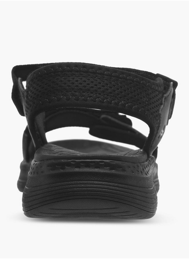 Kappa Women's Logo Detail Sandals with Hook and Loop Closure  - Image 4