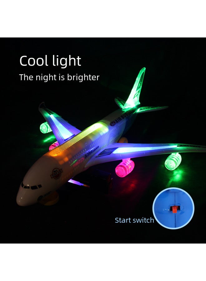 Children's Electric Universal Sliding Aircraft Toy Series Early Education Light Story Passenger Plane Model Boy Wholesale-Color:Large Universal Aircraft-Specifications:No. 5 Charging Sleeve  - Image 3