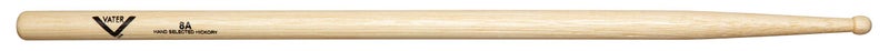 Vater 8A Wood Tip Hickory Drum Sticks, Pair - Image 2