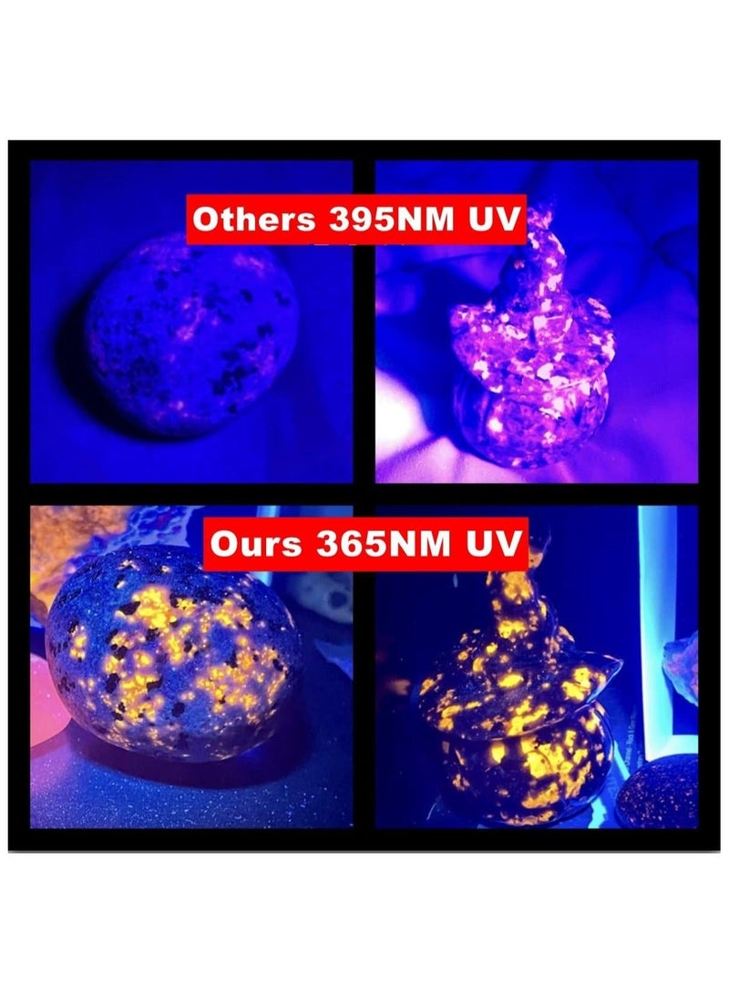 20W 355nm UV Flashlight USB Rechargeable Light High Power Black for Pet Urine Detection, Resin Curing, Minerals, Blood Tracking, Scorpion, Rockhounding,Yooperlites,A/C Leak Detect  - Image 3