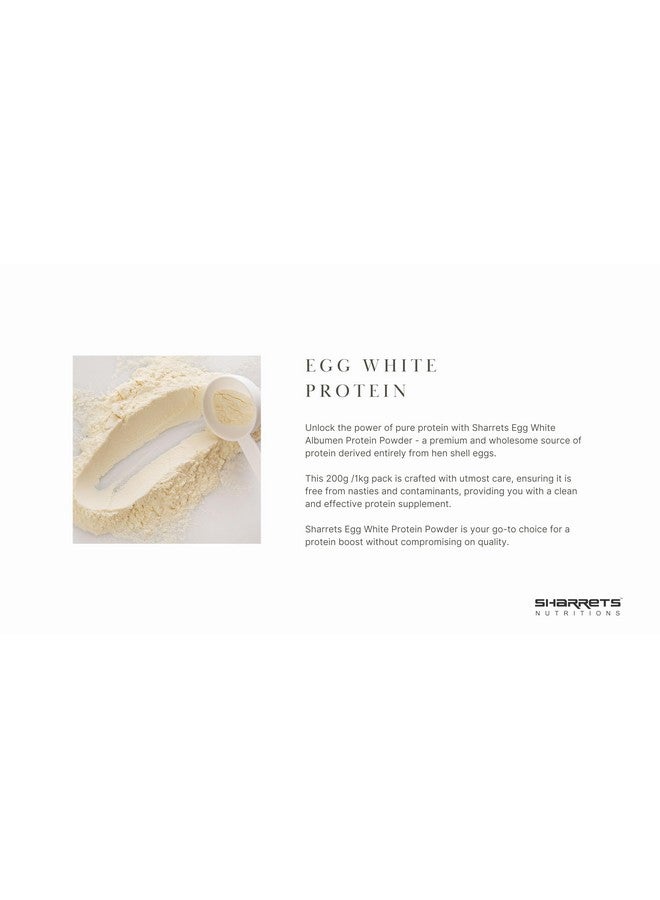 Sharrets Egg White Albumen Protein Powder (1Kg X 2) Vanilla Flavored - Ideal For Athletes, Bodybuilders, And Health-Conscious Enthusiasts. - Image 2