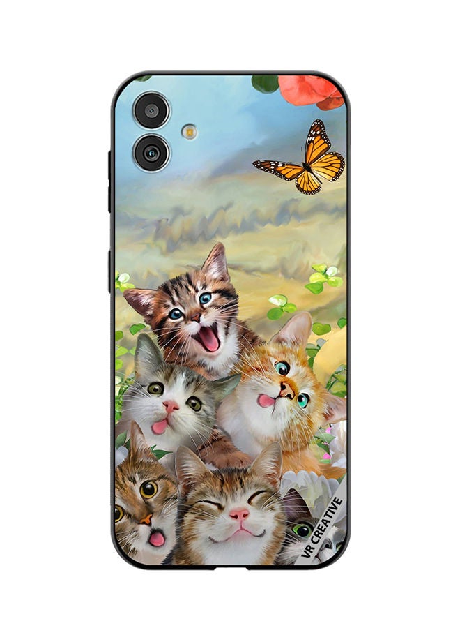 VR CREATIVE Protective Case Cover For Samsung Galaxy M13 5G Cats Design Multicolour - Image 1