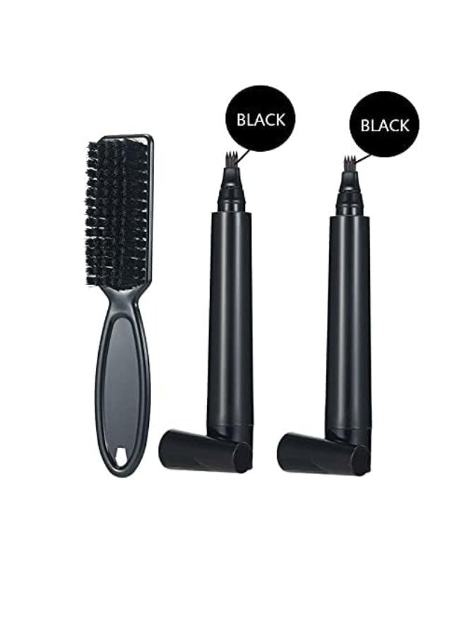 TIANWEI Tianwei Black Beard Pencil Filler Kit for Men Beard filling pen set with Brush Water Proof Long Lasting Coverage for Beard as Gift(Black)),XX-Large  - Image 3