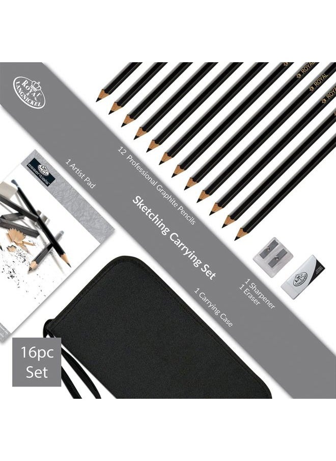 Royal & Langnickel Drawing and Sketching Pencil Set In Zippered Carrying Case  - Image 3