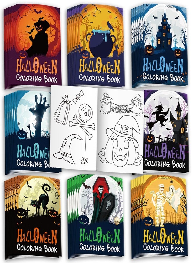 Garma 24 Pack Halloween Coloring Books for Kids Ages 2-4 4-8 8-12, Mini Coloring Books Bulk for Halloween Party Favors Trick or Treat Goodie Bags Fillers Classroom Activity Non Candy Supplies - Image 1