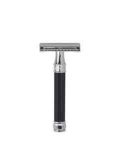 Edwin Jagger Edwin Jagger Double Edge Safety Razor With Long Handle Black Octagonal 