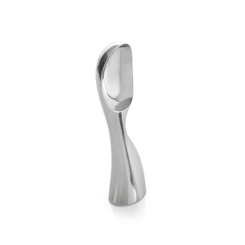Nambe nambe Ice Cream Skoop  Heavy Duty Ice Cream Scoop for Spooning Frozen Hard Gelato Sorbet and Cookie Dough  Ergonomic Metal EasyGrip Made from Zinc Alloy  75  Inch  Dishwasher Safe